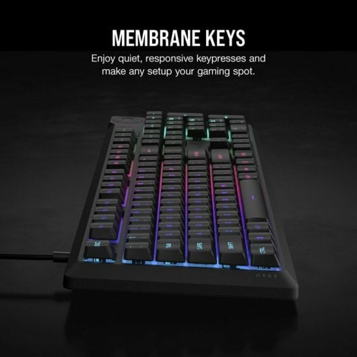 Tipkovnica Gaming Corsair K55 CORE Črna